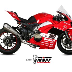 MIVV - FULL SYSTEM 2x1 - modello DELTA RACE - FULL TITANIUM - posizione