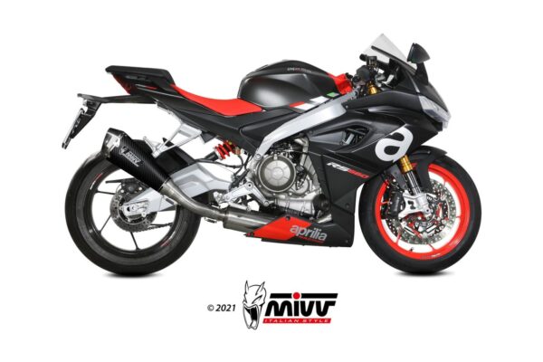 MIVV - FULL SYSTEM 2x1 - modello DELTA RACE - CARBON - posizione HIGH