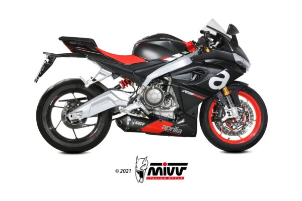 MIVV - FULL SYSTEM 2x1 - modello DELTA RACE - BLACK - posizione ORIGINAL