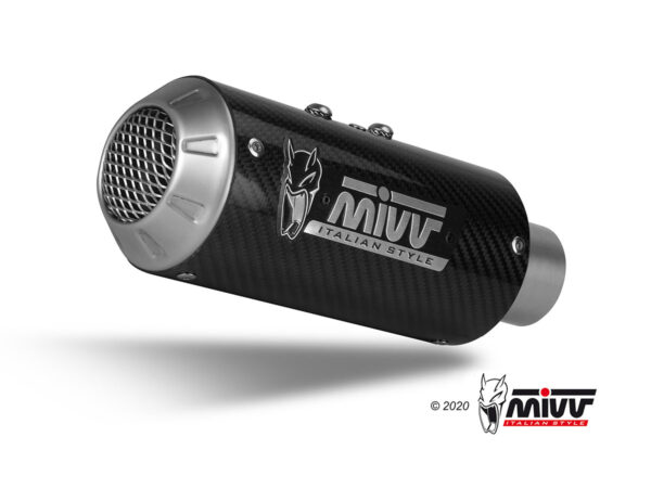 MIVV - SLIP-ON - modello MK3 - CARBON - posizione ORIGINAL - noise emiss - immagine 3
