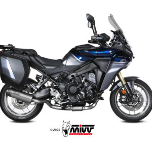MIVV - SPORT - FULL SYSTEM 3x1 - AK-1 - TITANIUM with carbon cap -  Yamaha Tracer 9