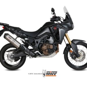 MIVV - SLIP-ON - modello OVAL - TITANIUM with carbon cap - posizione ORI