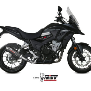 MIVV - SLIP-ON - modello OVAL - CARBON with carbon cap - posizione ORIGI