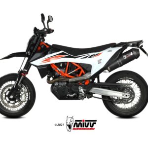 MIVV - SLIP-ON - modello OVAL BLACK - INOX with carbon cap - posizione S