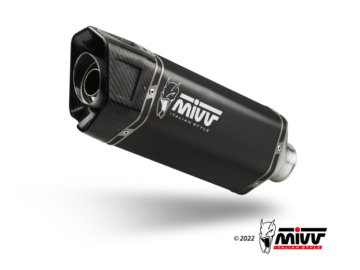 MIVV - SLIP-ON - SR-1 - BLACK - ORIGINAL - NOISE ECE approved if optiona - immagine 4