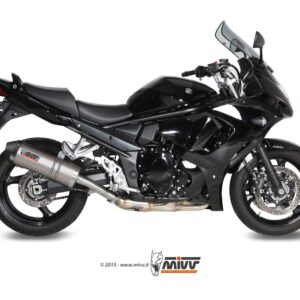 MIVV - SLIP-ON - modello OVAL - TITANIUM with carbon cap - posizione ORI