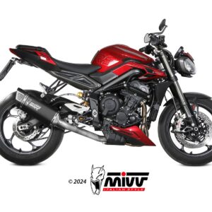 MIVV - SPORT - FULL SYSTEM 3x1 - SR-1 - BLACK TITANIUM -  position HIGH