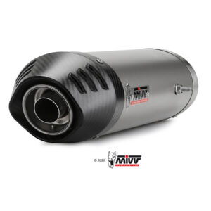 MIVV - SLIP-ON - modello OVAL - TITANIUM with carbon cap - posizione UND