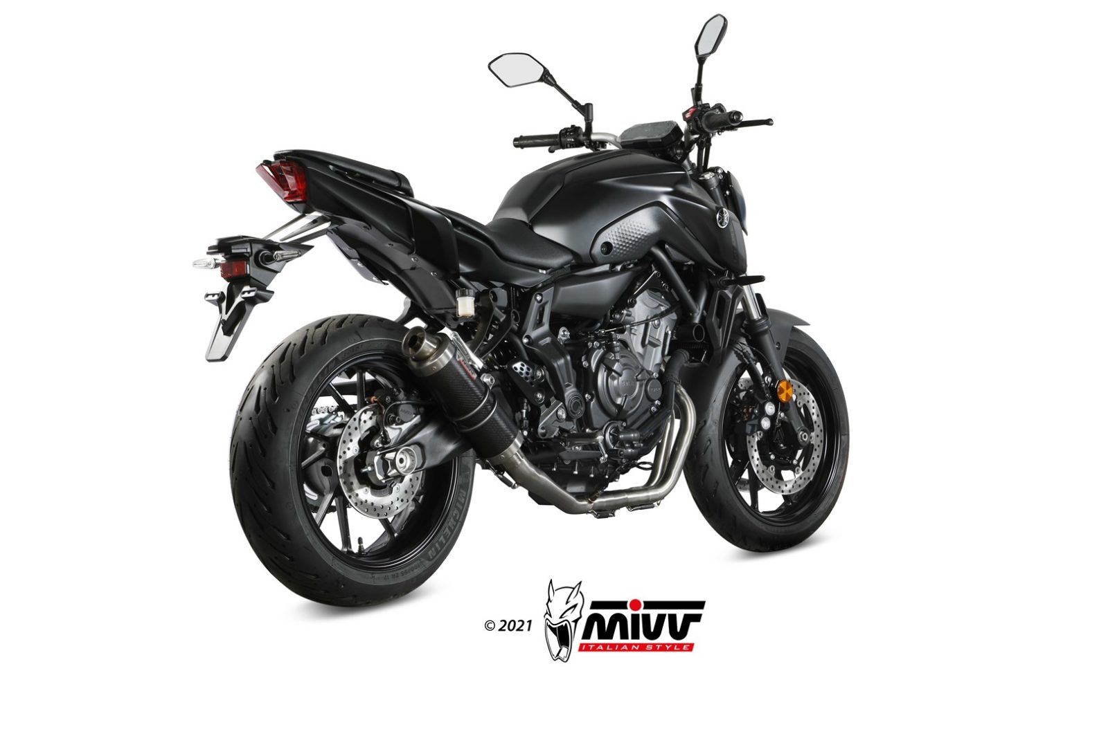 MIVV - FULL SYSTEM 2x1 - modello GP - CARBON - posizione HIGH - noise em - Image 2