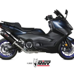 MIVV - FULL SYSTEM 2x1 - modello OVAL - BLACK with carbon cap - posizion