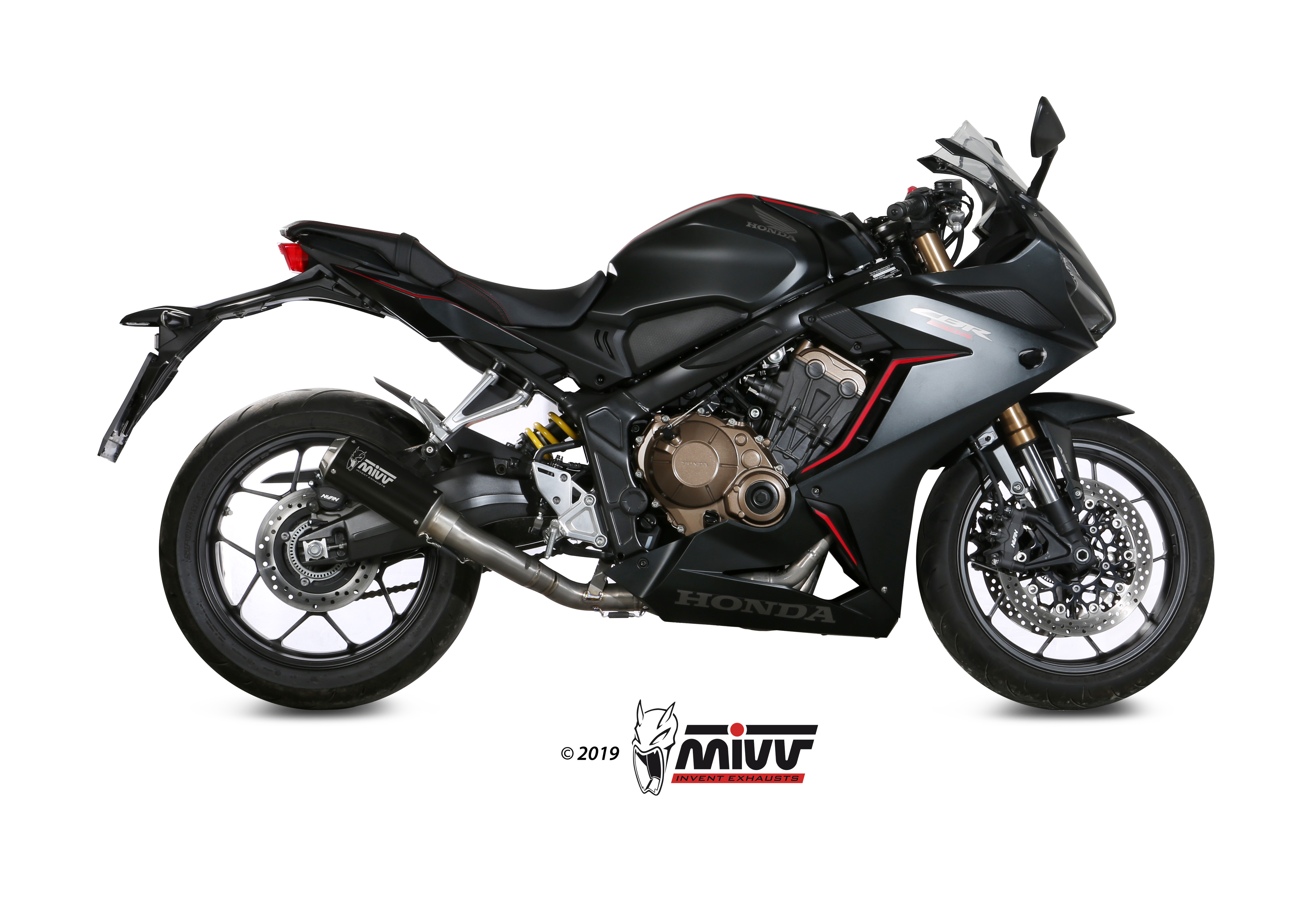 MIVV - FULL SYSTEM 4x2x1 - modello MK3 - BLACK - posizione ORIGINAL - no
