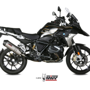 MIVV - SLIP-ON - modello OVAL - TITANIUM with carbon cap - posizione ORI