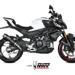 MIVV - SPORT - SLIP-ON - AK-1 - BLACK with carbon cap -  position ORIGIN