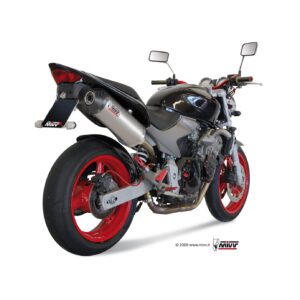 MIVV - SLIP-ON - modello OVAL - TITANIUM with carbon cap - posizione ORI