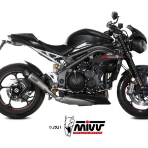 MIVV - SLIP-ON - modello X-M5 - TITANIUM - posizione ORIGINAL - noise em