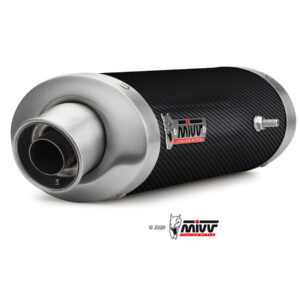 MIVV - SLIP-ON - modello OVAL - CARBON with carbon cap - posizione UNDER