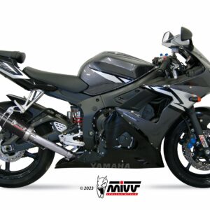 MIVV - SPORT - SLIP-ON - GP - BLACK with carbon cap -  position ORIGINAL