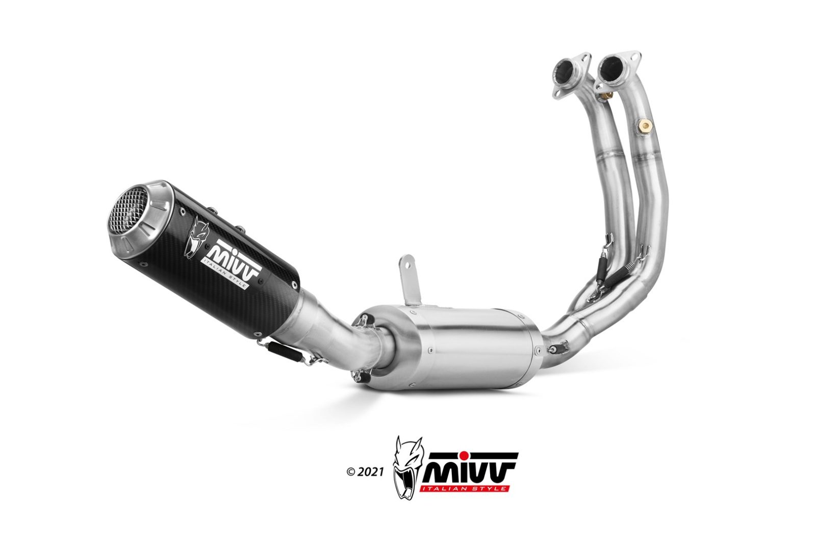***MIVV - FULL SYSTEM 2x1 - modello MK3 - CARBON - posizione HIGH - nois - immagine 3