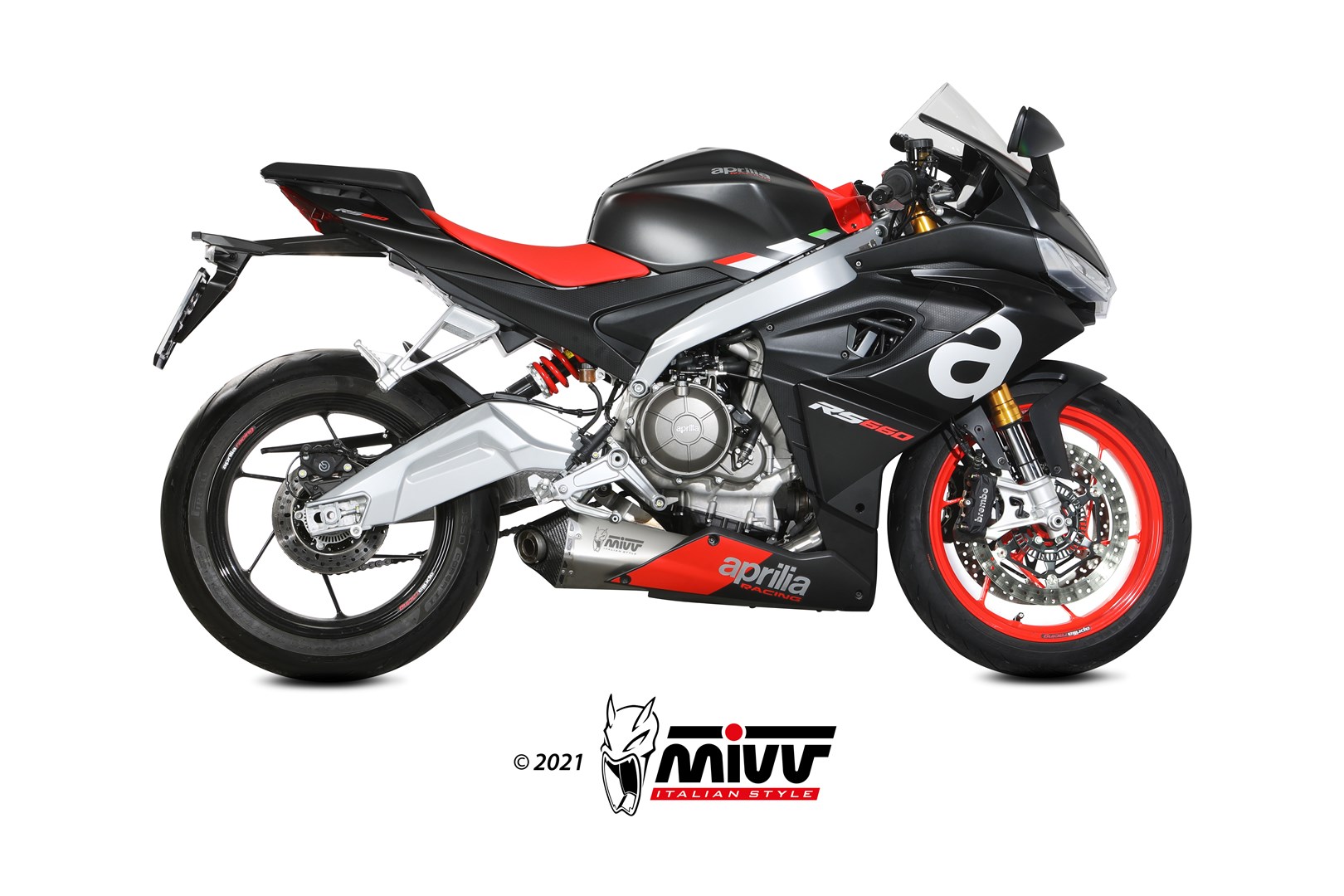 MIVV - FULL SYSTEM 2x1 - modello DELTA RACE - ST. STEEL - posizione ORIG - immagine 2