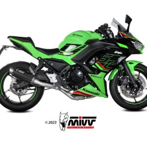 MIVVSPORT/FULL SYSTEM 2x1/GPpro/BLACK/ position HIGH/ECE approved (Euro5+)