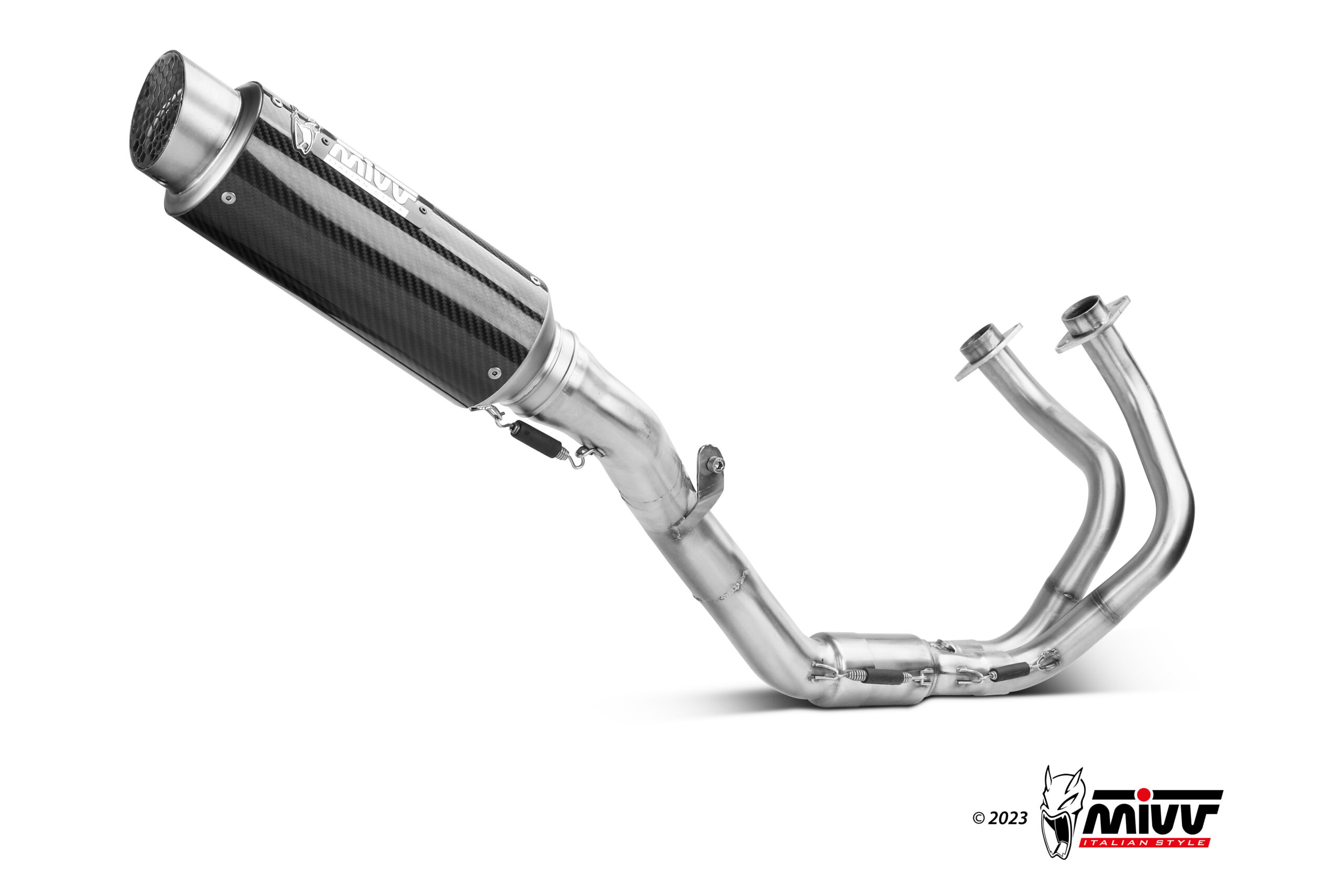 MIVVSPORT/FULL SYSTEM 2x1/GPpro/BLACK/ position HIGH/ECE approved (Euro5+) - immagine 4