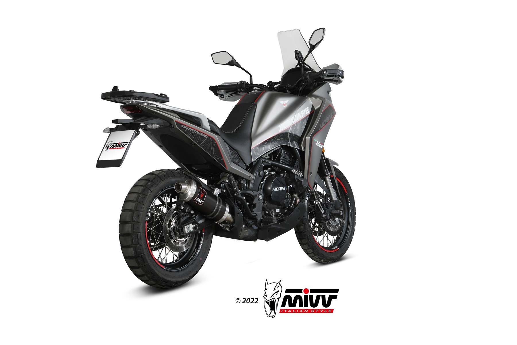 MIVV - SLIP-ON - DAKAR - BLACK - ORIGINAL - NOISE ECE approved (Euro5) - - immagine 2