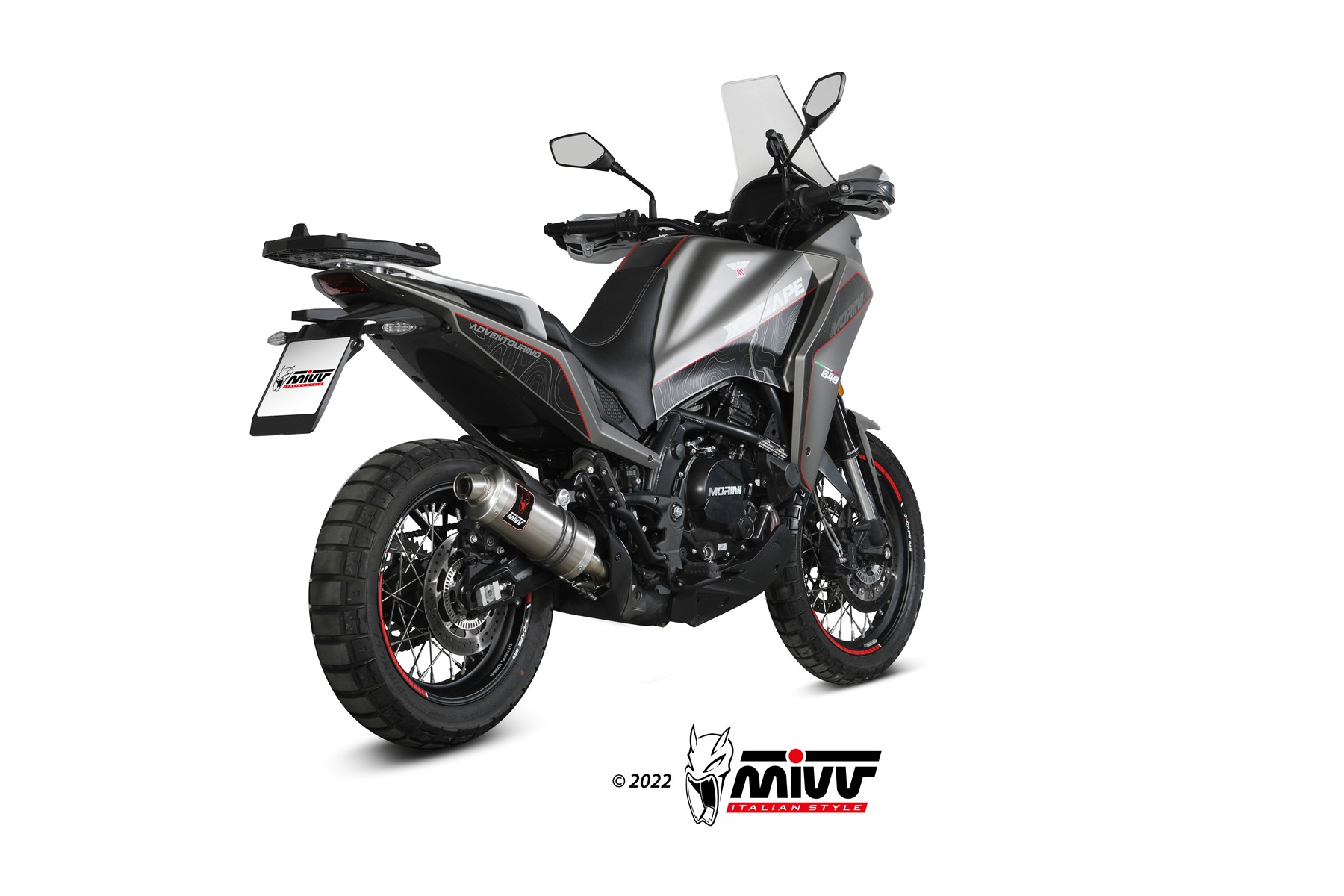 MIVV - SLIP-ON - DAKAR - ST. STEEL - ORIGINAL - NOISE ECE approved (Euro - immagine 2
