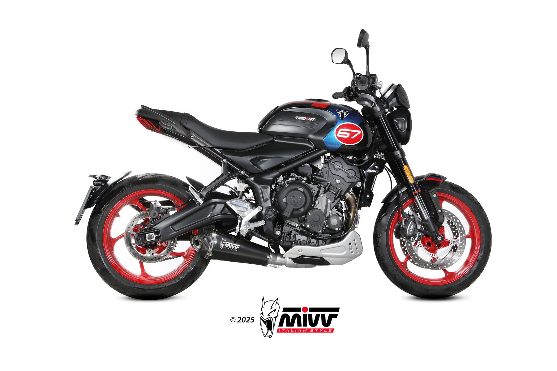 MIVVSPORT/FULL SYSTEM 3x1/DELTA RACE/BLACK/ position ORIGINAL/ECE approved