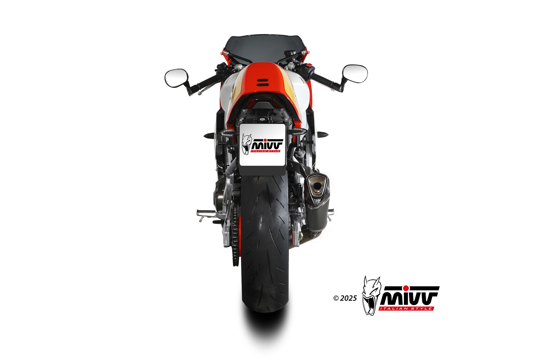 MIVVSPORT/FULL SYSTEM 3x1/DELTA RACE/BLACK/ position HIGH/ECE approved (EURO 5+) - immagine 6