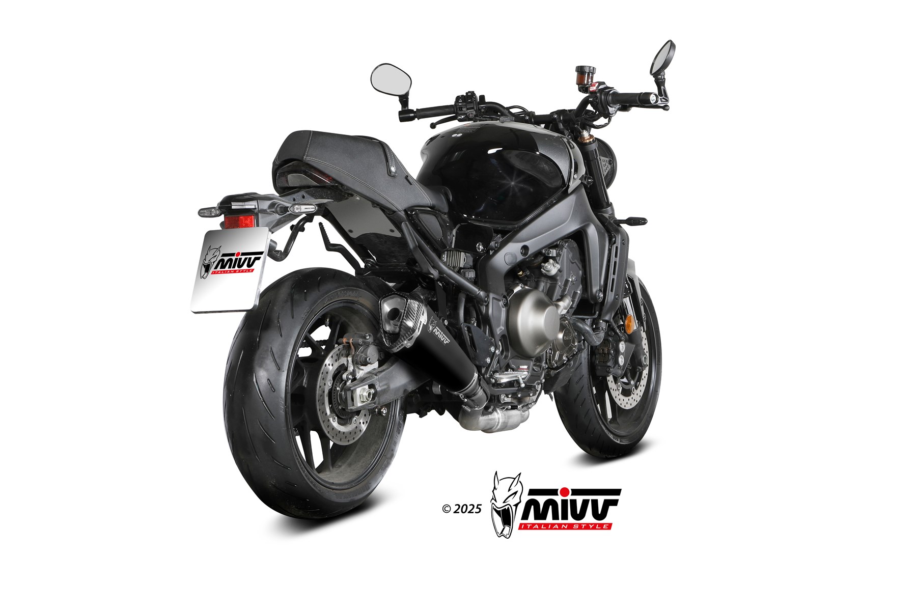 MIVVSPORT/FULL SYSTEM 3x1/DELTA RACE/BLACK/ position HIGH/ECE approved (EURO 5+) - immagine 3
