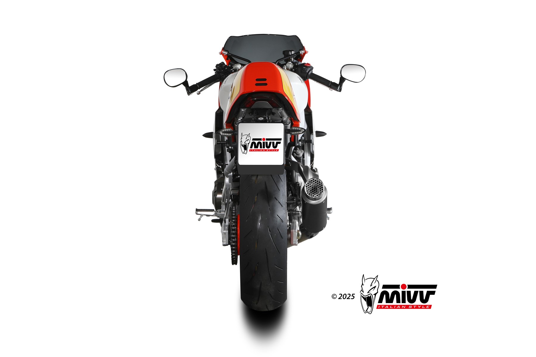 MIVVSPORT/FULL SYSTEM 3x1/Gppro/BLACK/ position HIGH/ECE approved (Euro 5+) - immagine 6