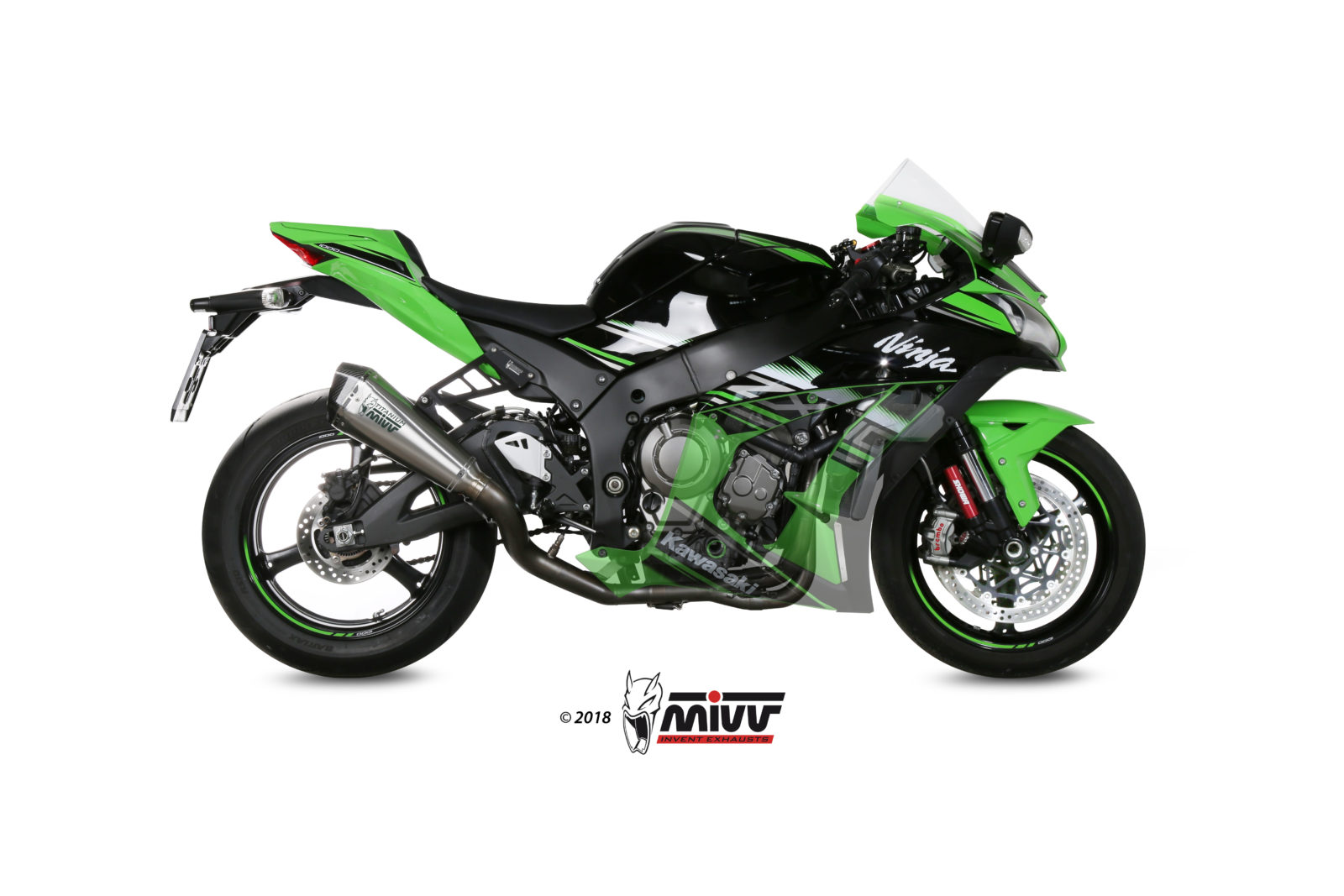 MIVV - FULL SYSTEM 4x2x1 - modello DELTA RACE - FULL TITANIUM - posizion