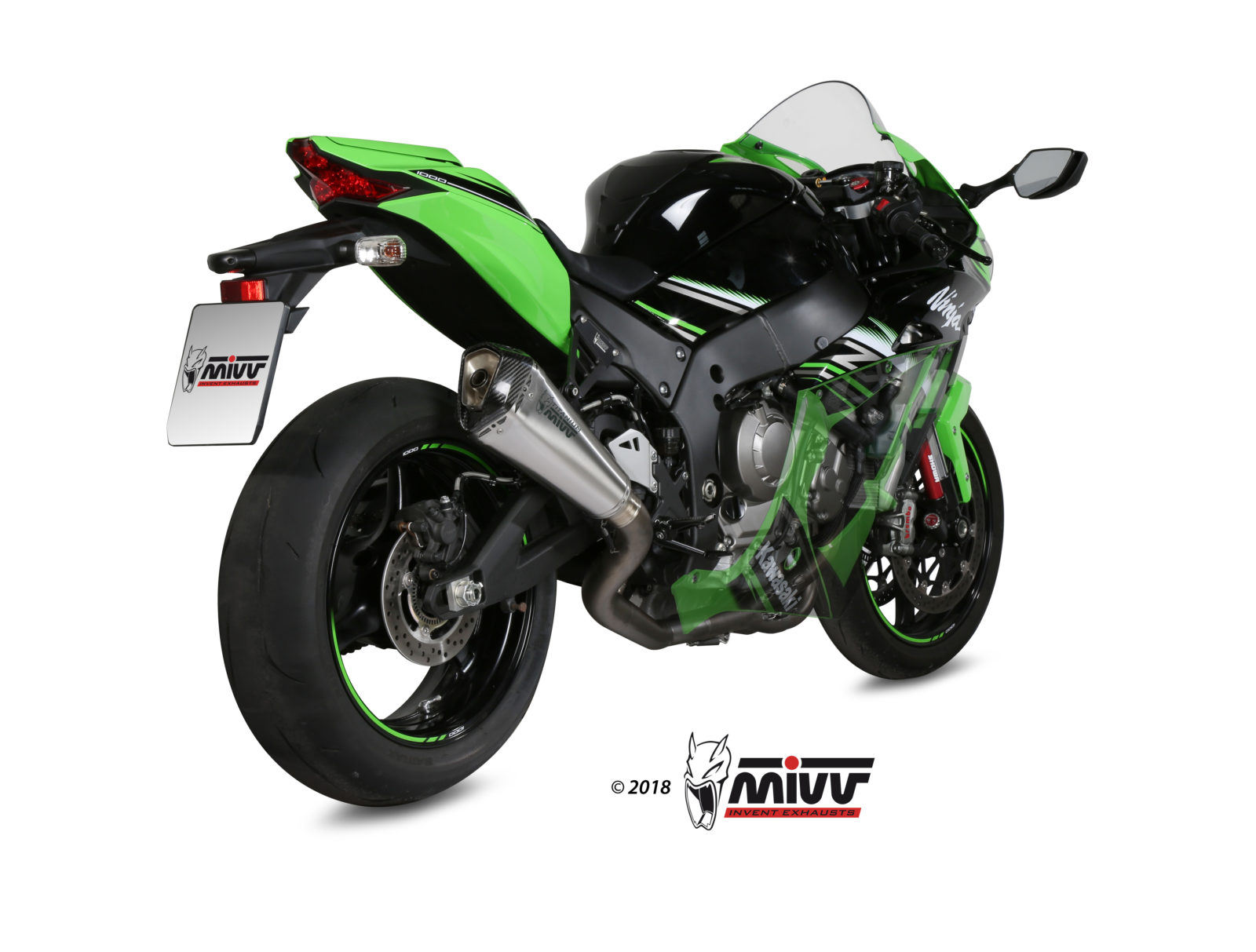 MIVV - FULL SYSTEM 4x2x1 - modello DELTA RACE - FULL TITANIUM - posizion - immagine 2
