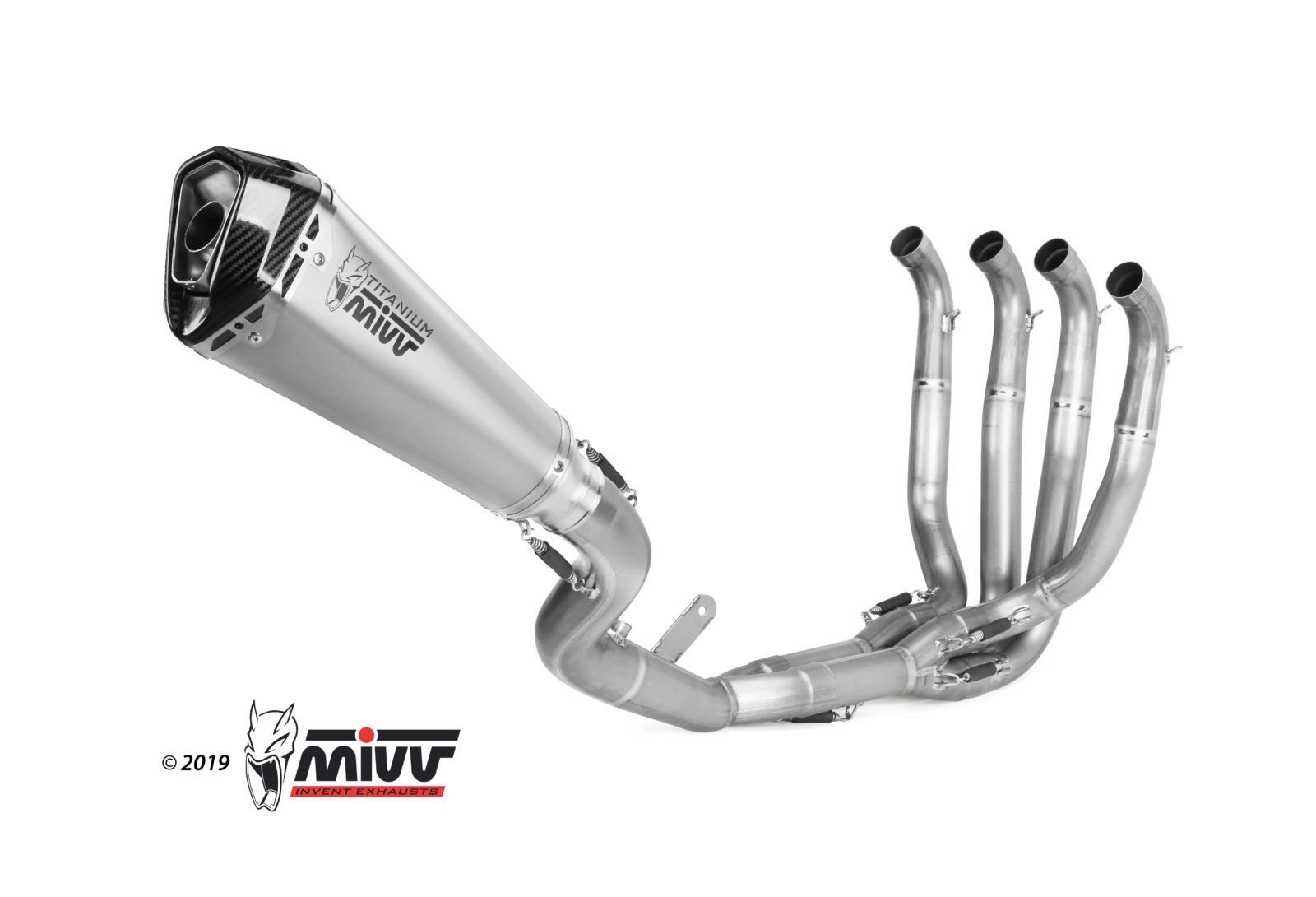 MIVV - FULL SYSTEM 4x2x1 - modello DELTA RACE - FULL TITANIUM - posizion - immagine 3